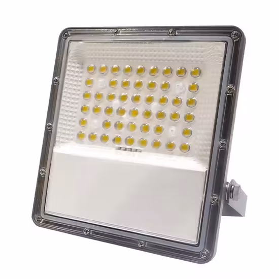 Todo el trabajo de carcasa exterior de aluminio fundido a presión CCTV Luz de inundación solar