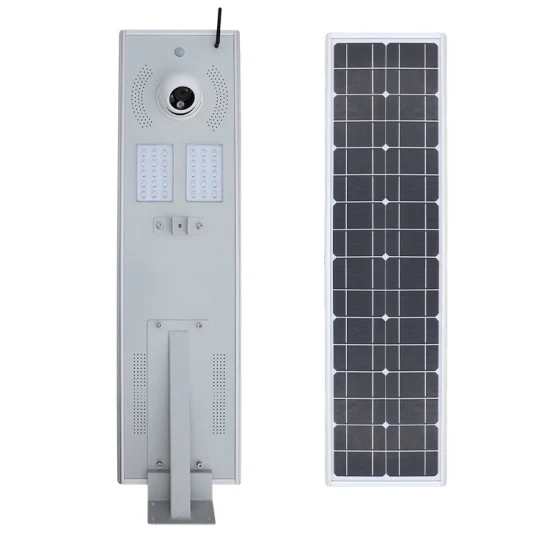 Luz de calle solar LED de vida útil larga de alto brillo de venta directa de fábrica con cámara CCTV al aire libre