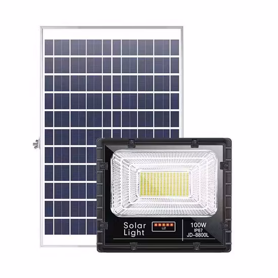 25W 40W 60W 100W 200W 300W IP65 impermeable solar al aire libre LED inundación solar jardín luz
